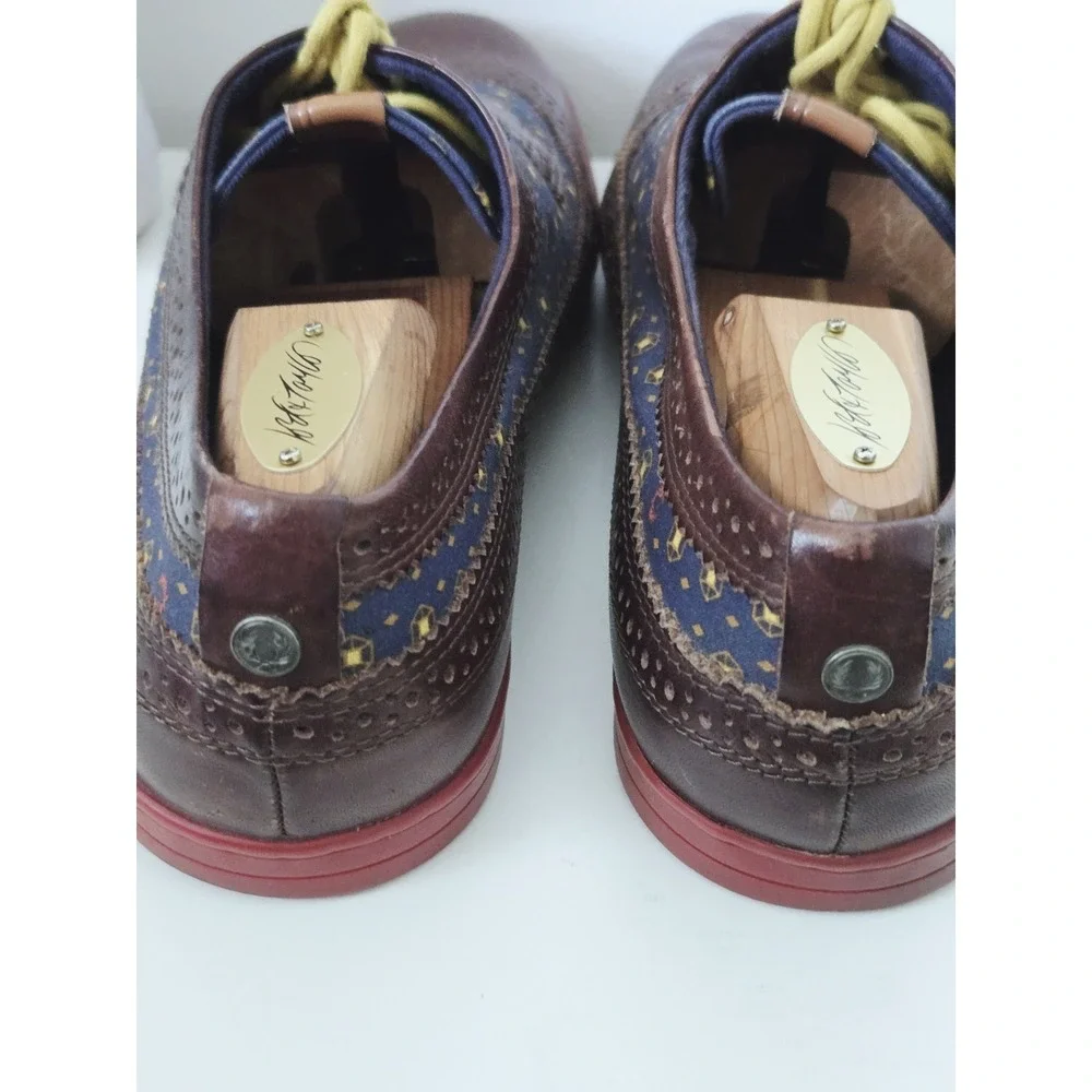 Fred Perry ETON Leather Brogue Wingtip Lace Up Oxfords Men's Size 11